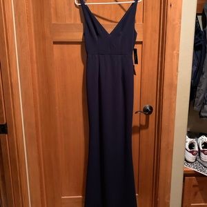 Melora Navy Blue Sleeveless Maxi Dress